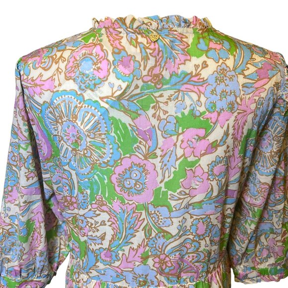 Fabienne Chapot NWT Cala Tiered Summer Maxi Dress Sz 42 Med‎ Org Cotton Spring - Picture 7 of 15